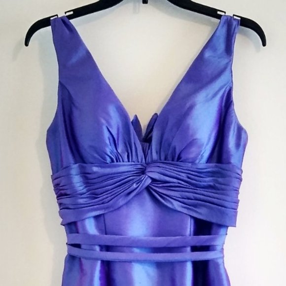 iridescent purple dress